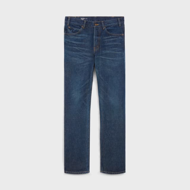 CELINE kurt jeans in royal indigo wash denim