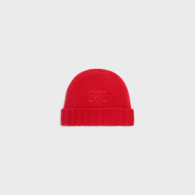 CELINE triomphe beanie IN cashmere and silk