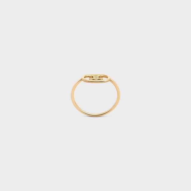 CELINE Maillon Triomphe Ring in Yellow Gold