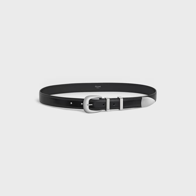 CELINE WESTERN BELT 25MM  IN Taurillon Leather
