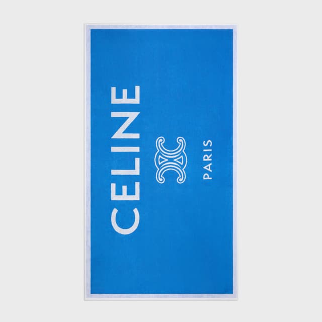 CELINE beach towel IN celine triomphe terry cotton