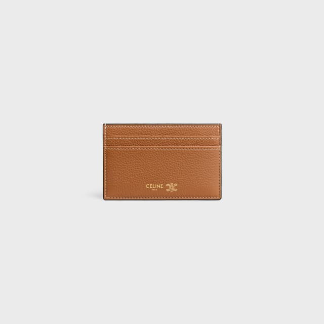 CELINE MEDIUM CARD HOLDER  IN GRAINED SUPPLE CALFSKIN