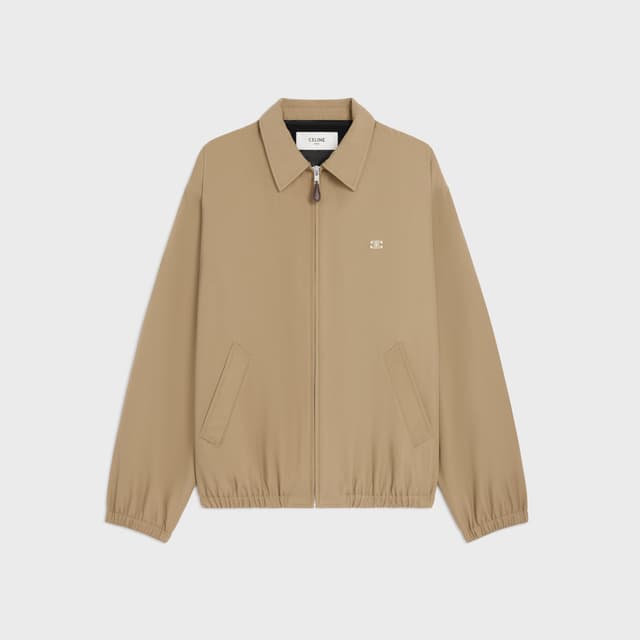 CELINE blouson IN COTTON AND WOOL GABARDINE