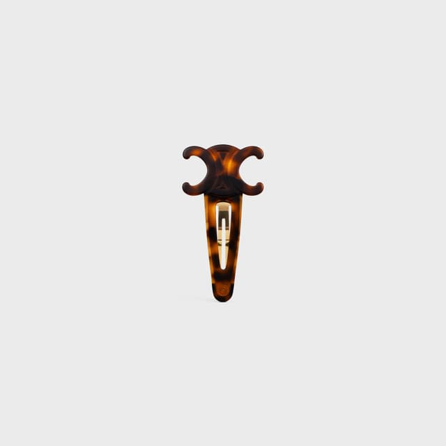 CELINE Celine Large Snap Hair Clip in Acetate and Steel