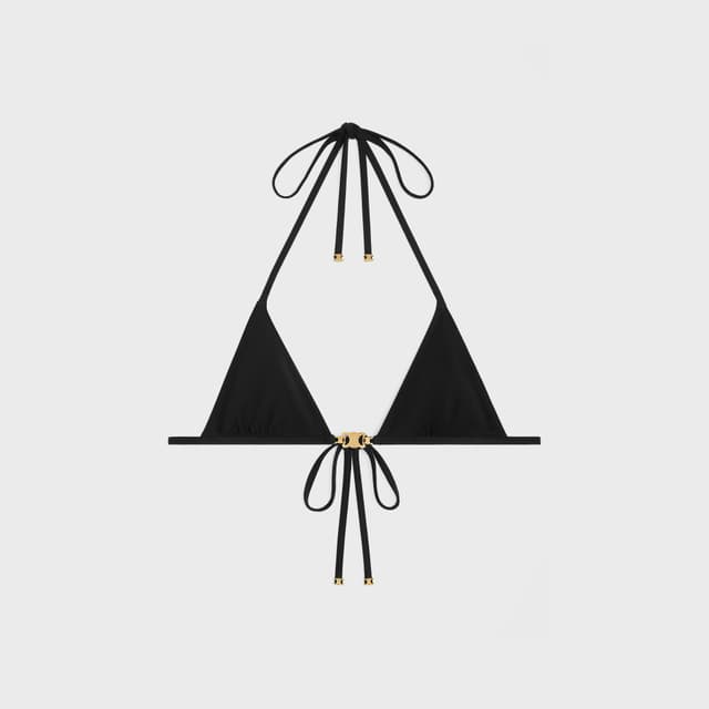 CELINE triomphe triangle top in matte jersey