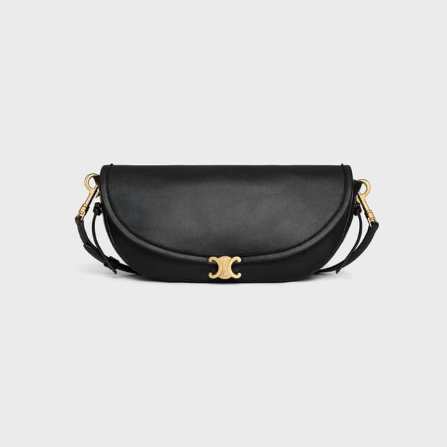 CELINE LITTLE HALFMOON SOFT TRIOMPHE IN SUPPLE SHINY LAMBSKIN