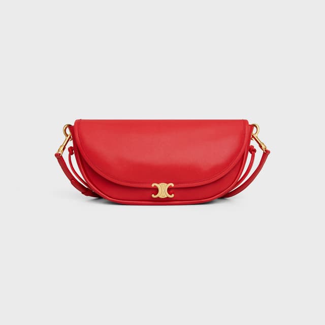 CELINE LITTLE HALFMOON SOFT TRIOMPHE IN SUPPLE SHINY LAMBSKIN
