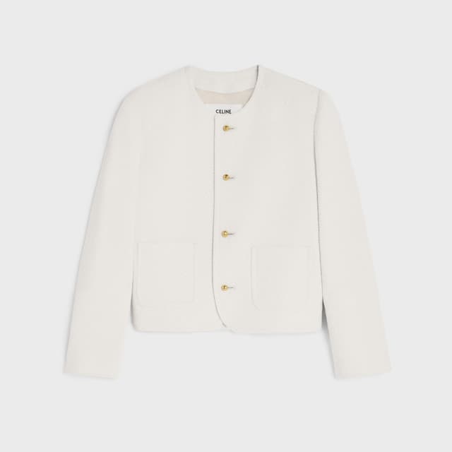 CELINE icone jacket IN viscose and wool natté