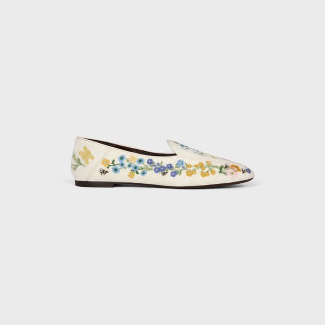 CELINE AURA LOAFER IN Flowers Embroidered Velvet