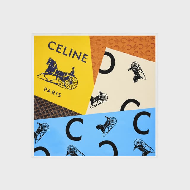 CELINE square IN silk twill