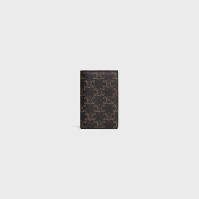 CELINE VERTICAL CARD HOLDER IN Triomphe Canvas