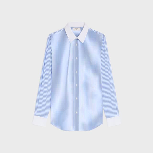 CELINE classic shirt IN striped cotton poplin