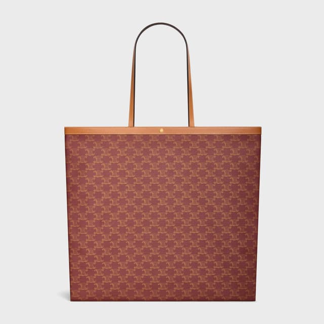 CELINE LARGE FLAT SHOPPER IN Triomphe Canvas
