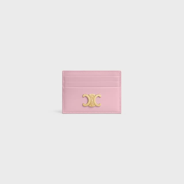 CELINE CARD HOLDER TRIOMPHE IN Shiny calfskin