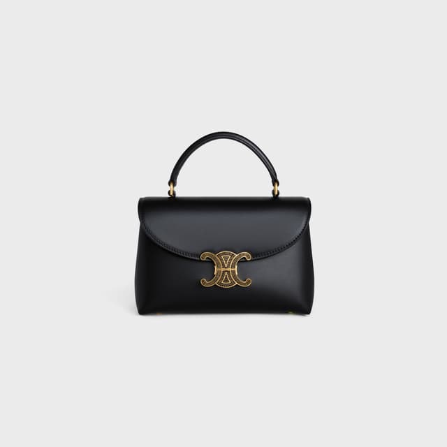 CELINE TEEN NINO BAG IN SMOOTH SATINATED CALFSKIN WITH STRASS CLOSURE