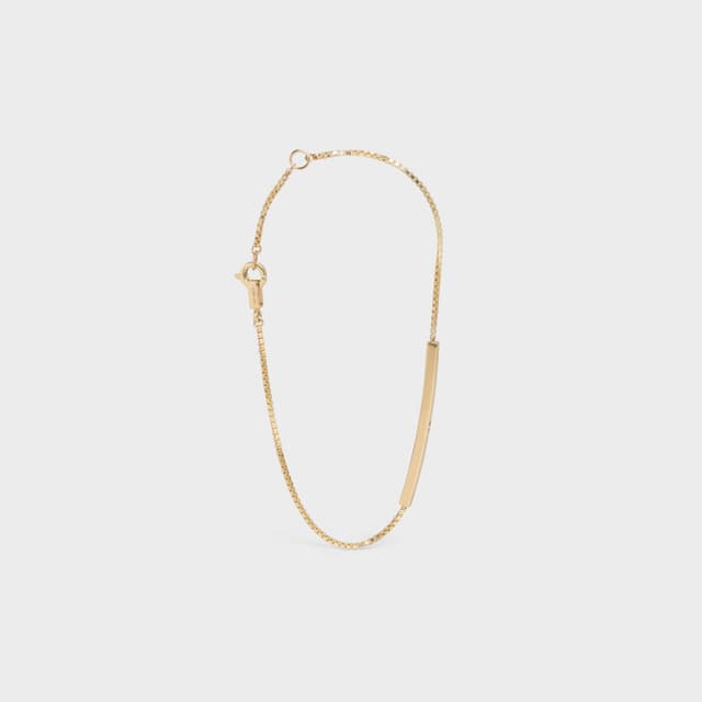 CELINE Celine Sentimental Straight Bracelet in Yellow Gold and Diamond