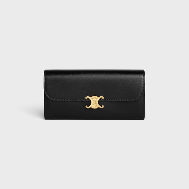CELINE LARGE WALLET TRIOMPHE IN Shiny calfskin