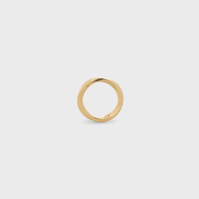 CELINE Torsion Ring in Yellow Gold