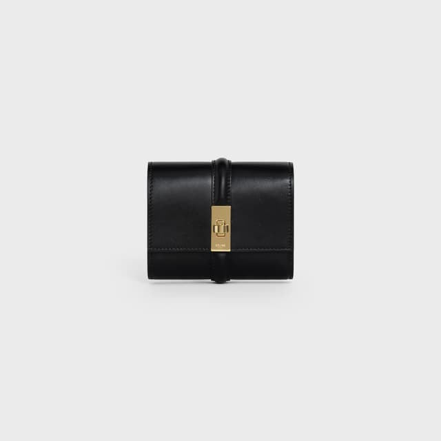 CELINE Small Trifold wallet 16 IN Satinated Calfskin