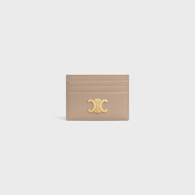 CELINE CARD HOLDER TRIOMPHE IN Shiny calfskin