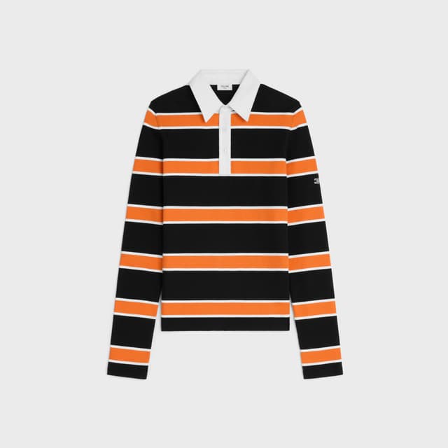 CELINE polo shirt IN STRIPED COTTON JERSEY