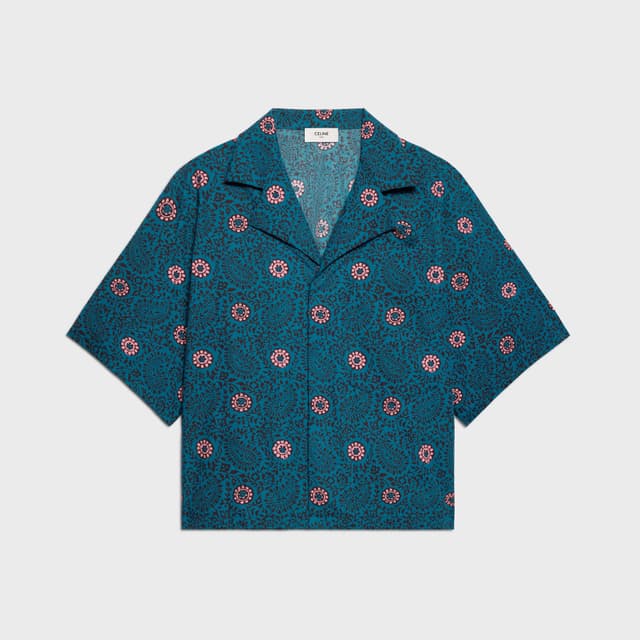 CELINE scout shirt IN cotton taffeta