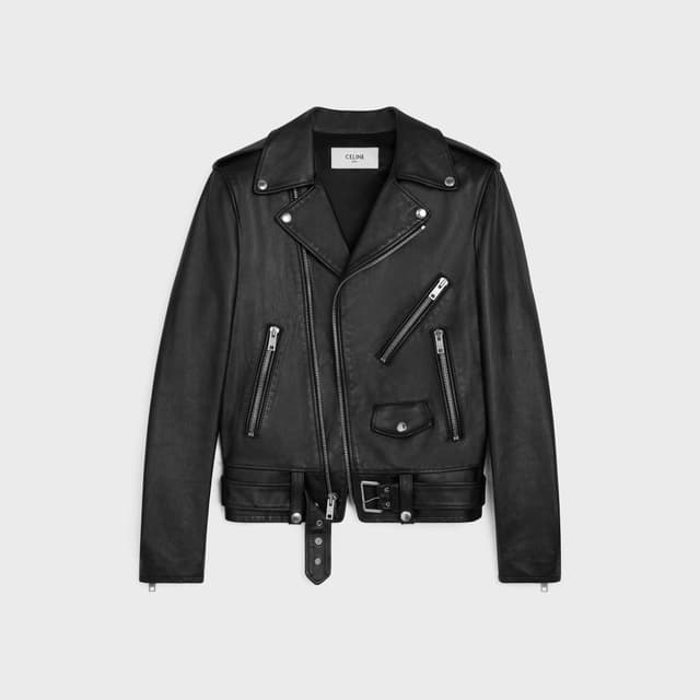 CELINE classic biker jacket in calfskin