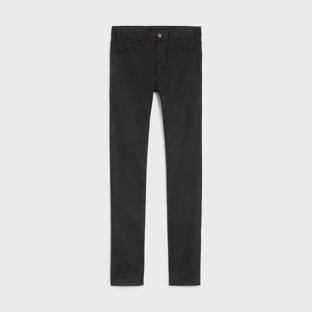 CELINE skinny jeans in vintage pure black denim