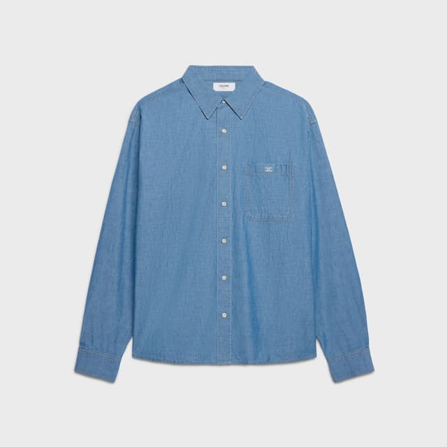 CELINE overshirt IN cotton denim