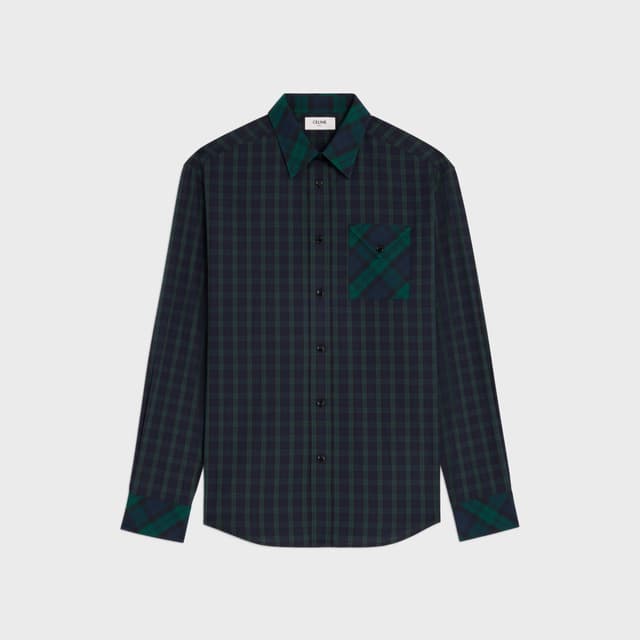 CELINE shirt IN TARTAN COTTON