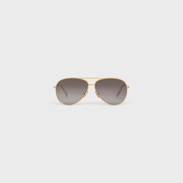 CELINE METAL FRAME 01 SUNGLASSES IN METAL WITH POLARIZED LENSES