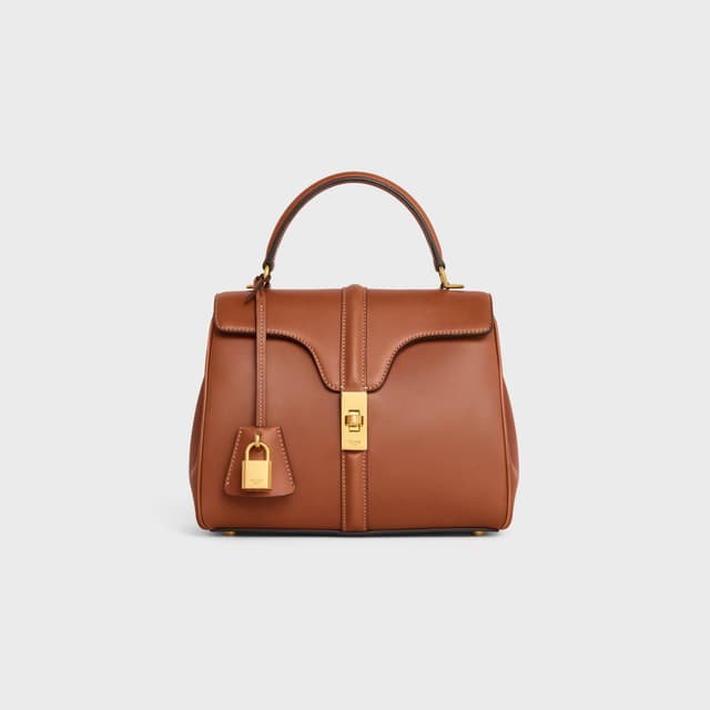CELINE Small 16 Bag IN natural calfskin