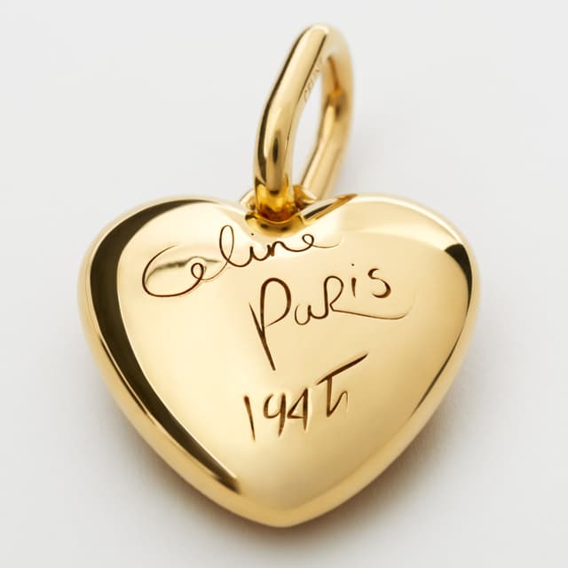 CELINE CHARMS HEART CELINE 1945 IN ALUMINIUM