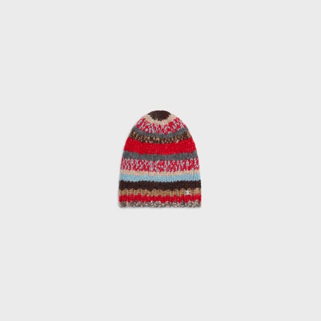 CELINE beanie IN MOULINE ALPACA AND WOOL