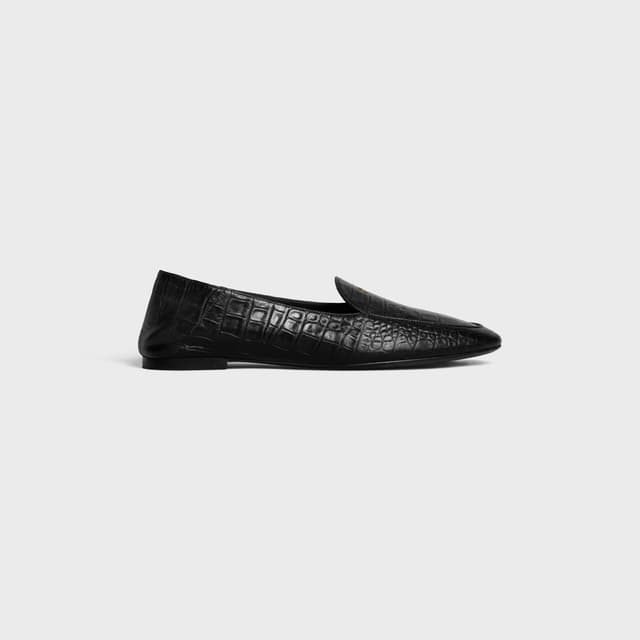CELINE LOAFER AURA IN CROCODILE STAMPED LAMBSKIN