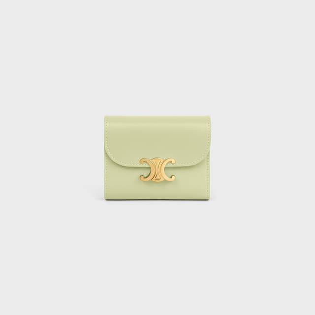 CELINE Small Flap Wallet TRIOMPHE IN Shiny calfskin