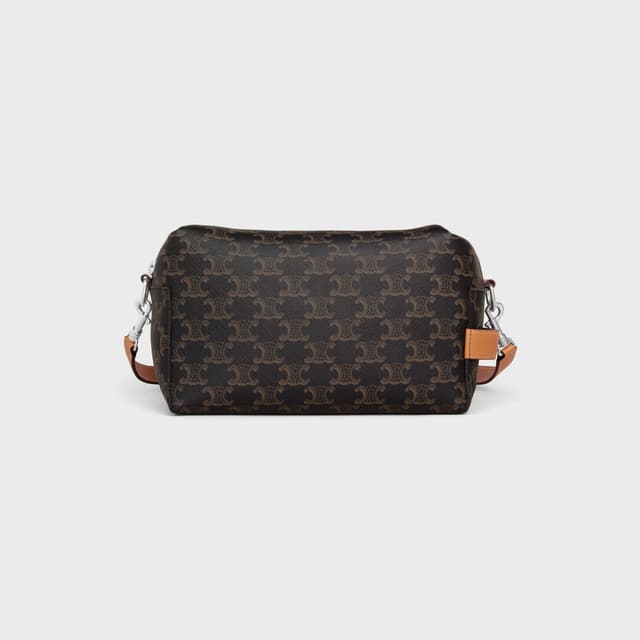 CELINE CROSSBODY BAG TAKE AWAY IN TRIOMPHE CANVAS AND CALFSKIN
