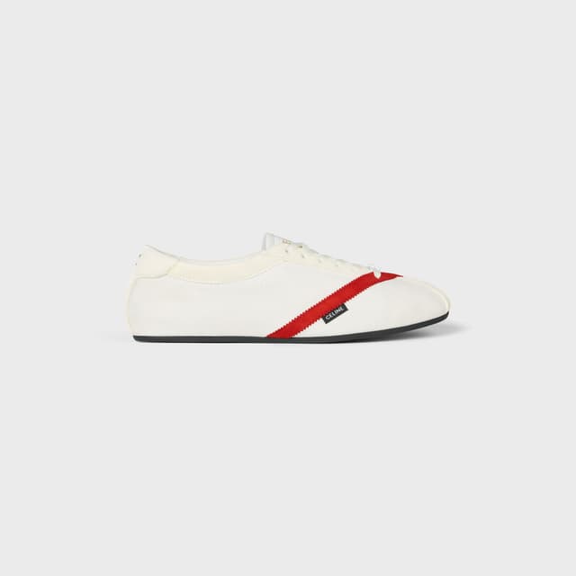 CELINE THE FLAT SNEAKER IN GROS GRAIN, VELVET, SUEDE GOATSKIN AND LAMBSKIN