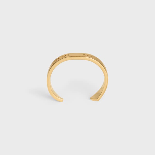CELINE Celine Ribbon Small Cuff in Brass with gold finish