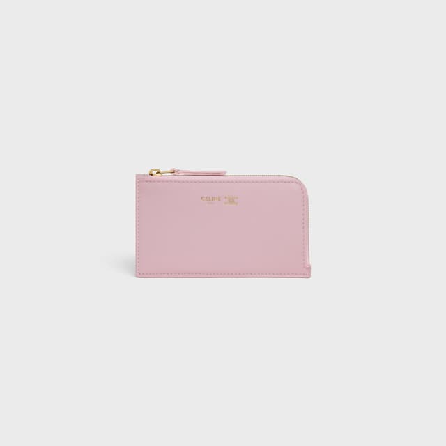 CELINE LONG ZIPPED CARD HOLDER IN SUPPLE GRAINED CALFSKIN