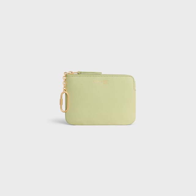 CELINE COIN PURSE TRIOMPHE STAMP IN SUPPLE GRAINED CALFSKIN