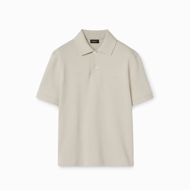 Gucci Cotton piquet polo shirt with embroidery£600