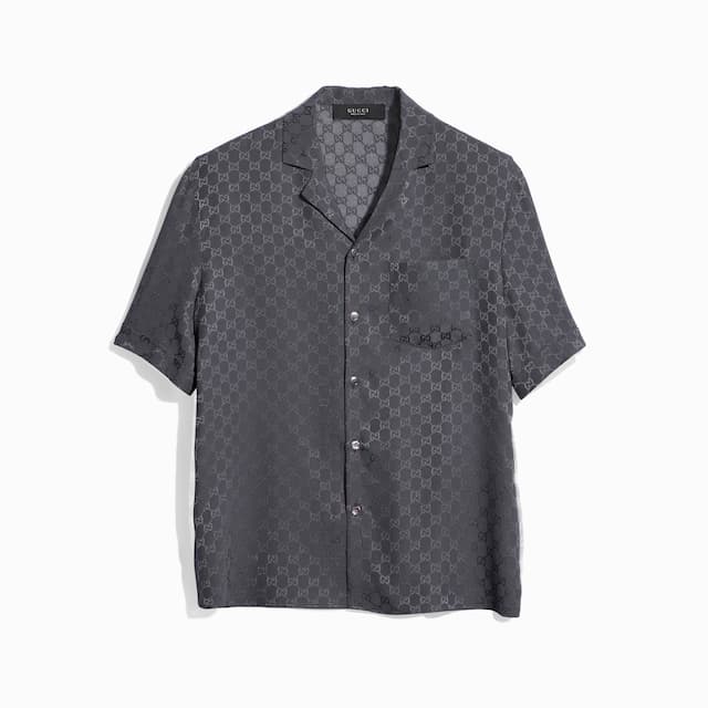 Gucci Chemise de bowling en jacquard de soie GG€ 1.200