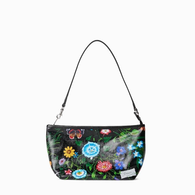 Gucci グッチ フローラ ストラップ付き スモール ポーチ¥121,000(税込)