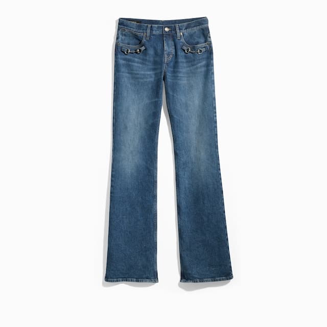 Gucci Stretch cotton denim with Horsebit£1,050