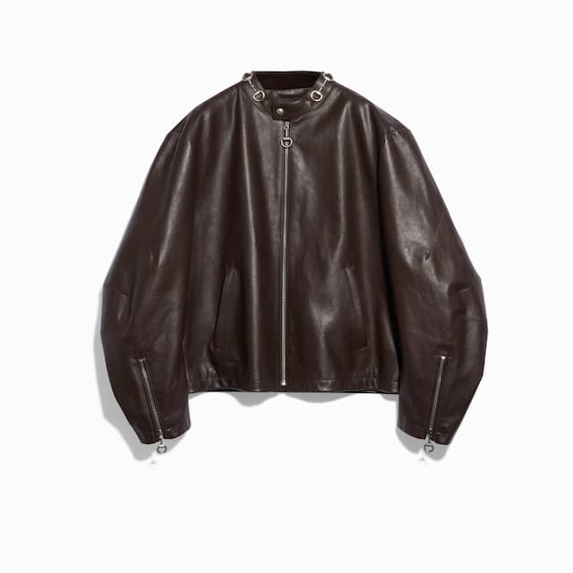 Gucci 가공 불 레더 재킷₩11,500,000