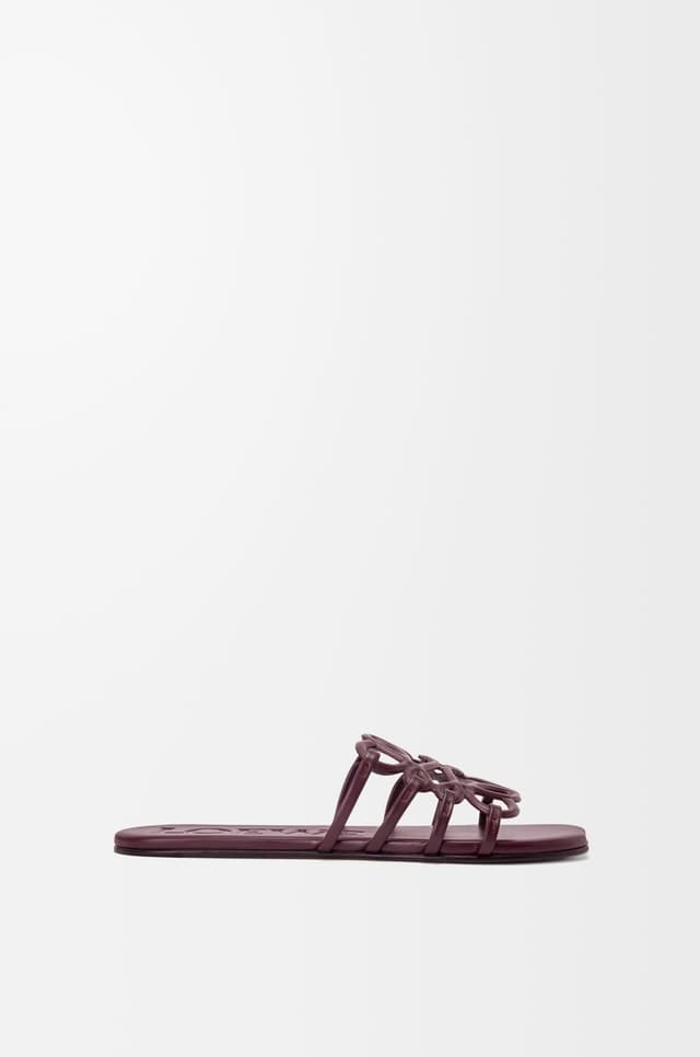 LOEWE Petal Anagram slide in calfskin
