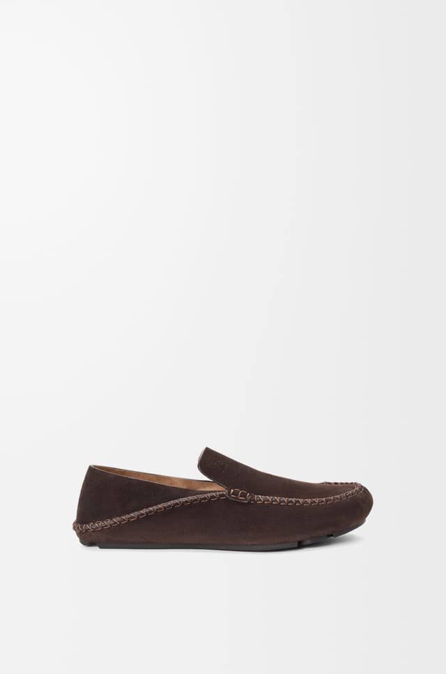 LOEWE Rambla driving loafer in suede calfskin