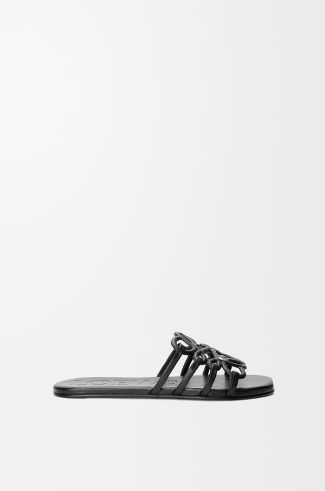 LOEWE Petal Anagram slide in calfskin