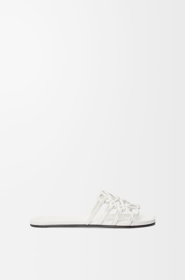 LOEWE Petal Anagram slide in calfskin